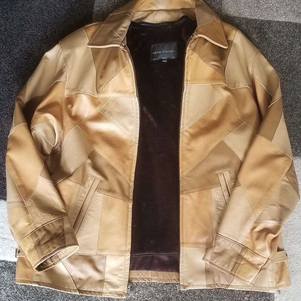 Moda Martani Leather Coat